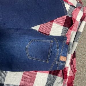 High rise bootcut jeans